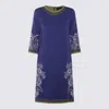 ETRO ETRO BLUE MULTICOLOUR VISCOSE BLEND DRESS