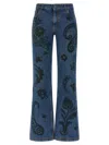 Etro Paisley Print Jeans In Blue