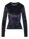 Etro Velvet Top In Blue