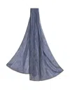 Etro Blue Paisley Scarf In Blue