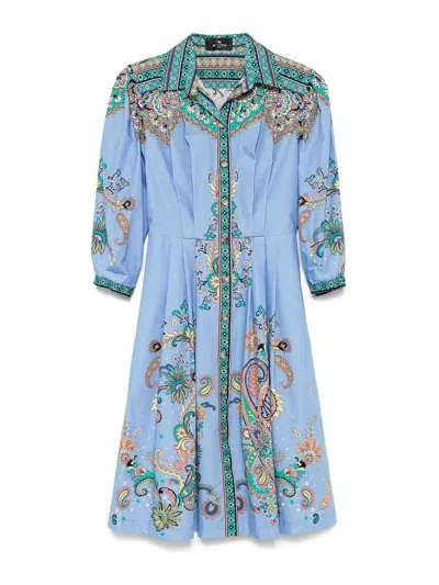 ETRO VESTIDO MIDI - MULTICOLOR