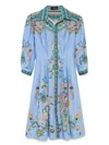 Etro Paisley-jacquard Knee-length Shirt Dress In Multicolour