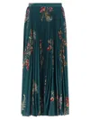 Etro Pleated Skirt Skirts Multicolor In Blue