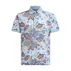 Etro Printed Cotton Poplin Bowling Shirt In Blue