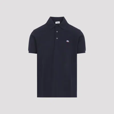 Etro Roma Plain Polo Xl In Multi