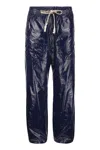 Etro Man Pants Blue Size 36 Polyamide In Blue