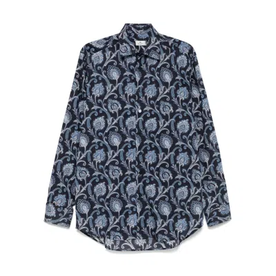 ETRO ETRO BLUE SHIRTS MEN