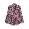 Etro Shirt Paisley Pattern Button-down Collar In Multi