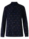 Etro Floral Diamond Grid Shirt In Blue