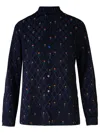 Etro Floral Diamond Grid Shirt In Blue