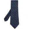 Etro Paisley Print Silk Tie In Blue