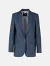 Etro Blue Wool Blazer In Blue
