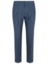 Etro Blue Wool Trousers In Blue