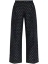 Etro Blue Wool Blend Trousers In Blue