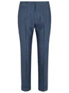Etro Blue Wool Trousers In Blue