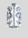 Etro Floral-print Shirt In Weiss
