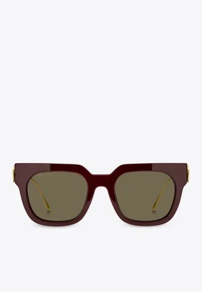 Etro Bold Pegaso Square Sunglasses In Gray