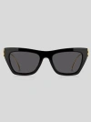 Etro Bold Pegaso Cat-eye Sunglasses In Black