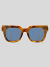 Etro Bold Pegaso Square-frame Sunglasses In Light Brown