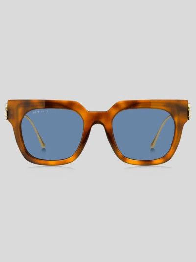 Etro Bold Pegaso Square-frame Sunglasses In Light Brown