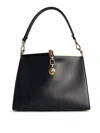 Etro 'small Vela' Black Shoulder Bag With Logo And Pegasus Charm In Blue