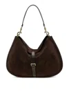Etro Suede Shoulder Bag In Brown