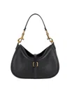 Etro Medium Pony Shoulder Bag In Black