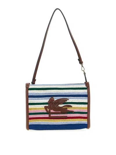 Etro Striped Viscose Pouch