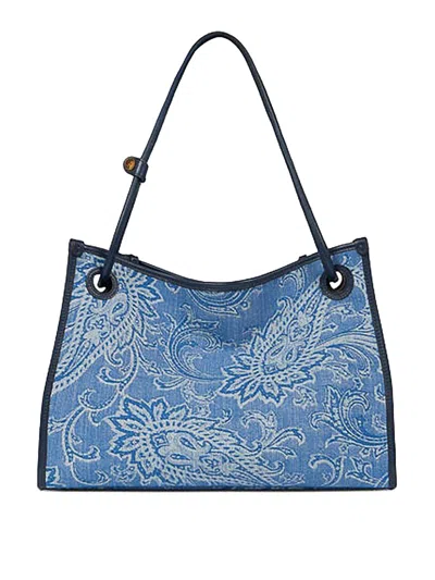 Etro Shopping  Eyes M Denim Jacquard In Blue