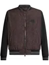 Etro , Paisley Bomber Jacket With Logo, Man, Black, Size M