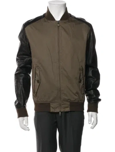 Pre-owned Etro Bomber Jacket In Green