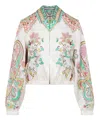 Etro Women's Lucky Charms Bomber Jacket In White
