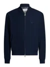 Etro Embroidered Logo Bomber Jacket In Blue