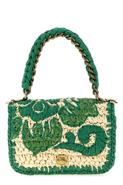 Etro Bond Xs Handbag In Green