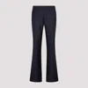 Etro Wool Bootcut Trousers Pinstripe Print