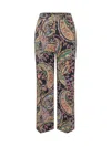 Etro Bootcut Trousers For Ss26 In Multi