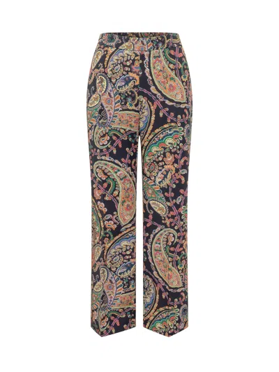 Etro Bootcut Trousers For Ss26 In Multi