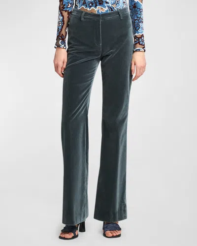 ETRO BOOTCUT VELVET TROUSERS