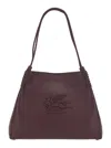 Etro Schultertasche Libra Medium Aus Leder In Burgundy