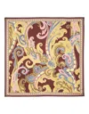 ETRO BORDEAUX PRINTED SILK SCARF