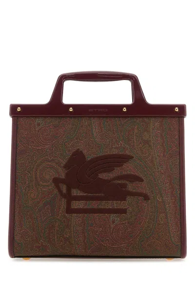 Etro Canvas Trotter Love Shopping Bag