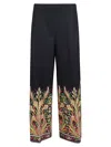 ETRO BOTTOM PRINTED STRAIGHT TROUSERS