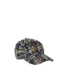 Etro Bouclé Baseball Cap In Black