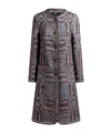 Etro Textured Fabric Long Sleeves Front Pockets In Neutral