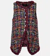 Etro Sleeveless Vest In Brown