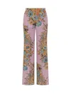 Etro Floral High-rise Silk Wide-leg Pants