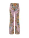 Etro Floral High-rise Silk Wide-leg Pants