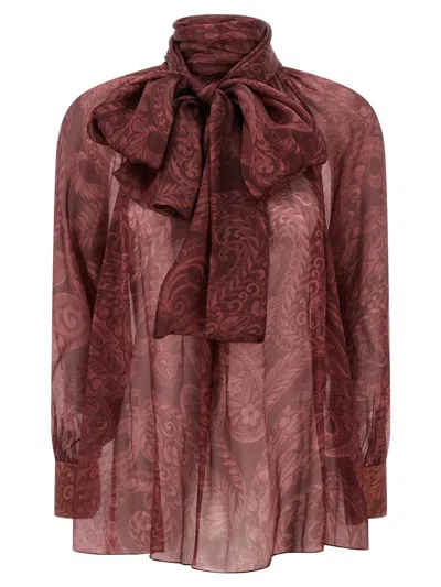 ETRO ETRO BOW BLOUSE