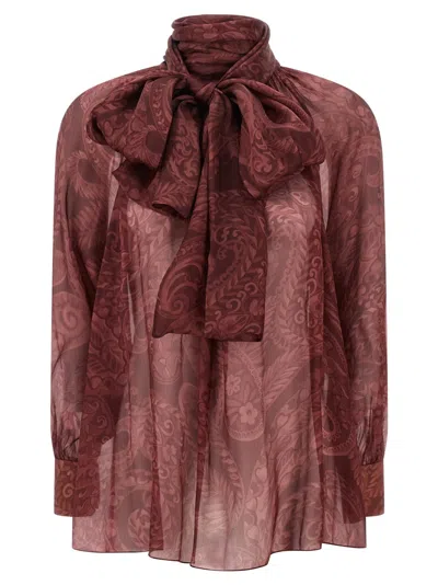 ETRO ETRO BOW BLOUSE