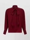 Etro Jacquard Silk Blouse Shirt And Blouse Bordeaux In Burgundy